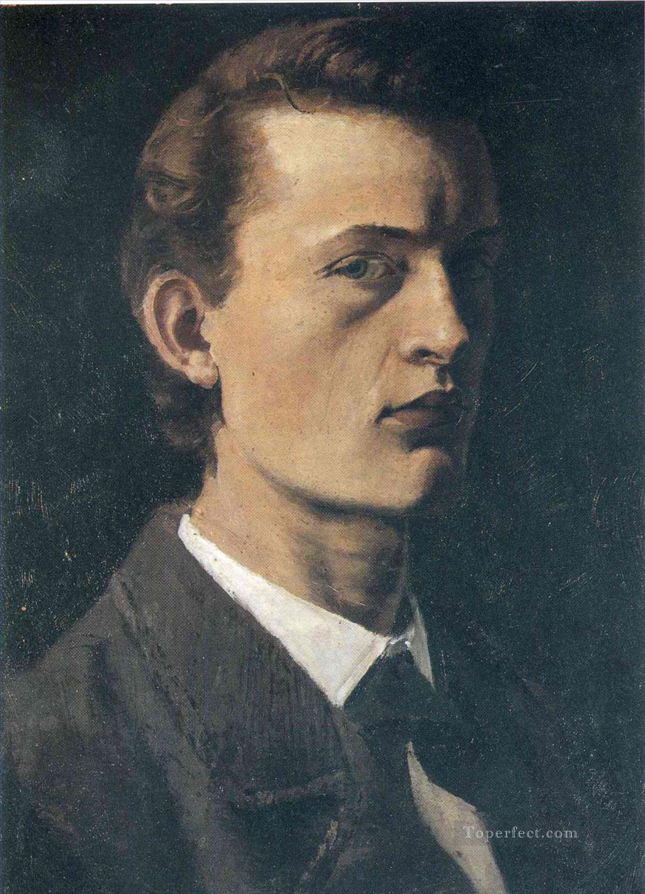 self portrait 1882 Edvard Munch Oil Paintings